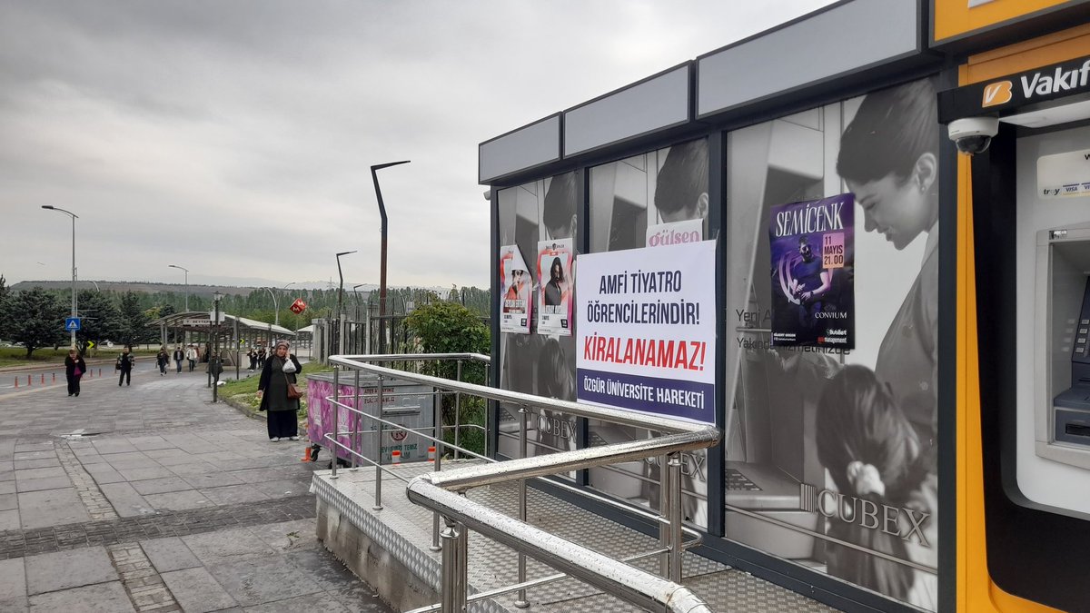 📍Beytepe Metrosu

Üniversiteler Bizimdir Sermayenin Değil! 

#Hacettepe kayyumluğunun öğrenci girişine kapalı #Beytepe Amfi Tiyatrosu'nu kiralamasını kabul etmiyoruz!
