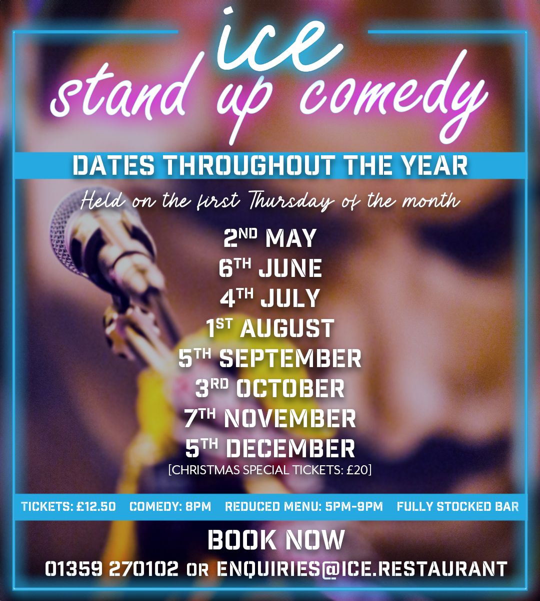 Looking for a side-splitting night out? Join @ICEsuffolk at their Stand Up Comedy Night this Thursday 2 May! 🎙🤣 Book now! 👉 visit-burystedmunds.co.uk/events/ice-sta… #BuryStEdmunds