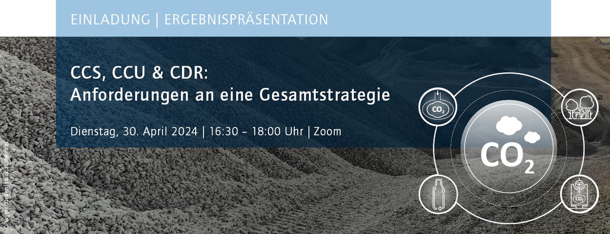 Heute 16:30 - Online-Event zum Thema #Kohlenstoffmanagement: Wie ist #CCS, die Abscheidung & Speicherung von #CO2, zu bewerten? Diese und weitere Fragen diskutieren Manfred @fischedick | @Oliver_Geden | @steffi_ober | Carsten Rolle & Sabine Fuss. Anmelden energiesysteme-zukunft.de/veranstaltunge…