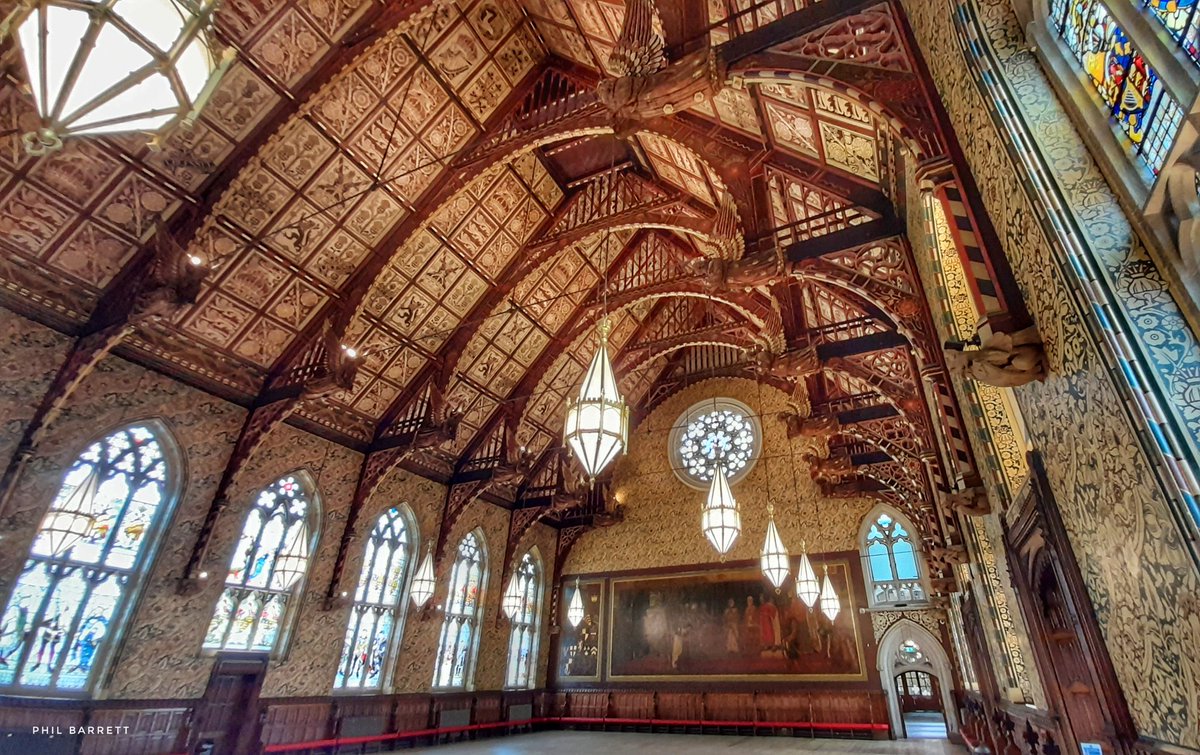 Still planning our living room decor, this time perhaps based on the magnificent great hall of Rochdale town hall. Just look at those angels on the hammer beams. Recently restored, the entire building is well worth a visit.