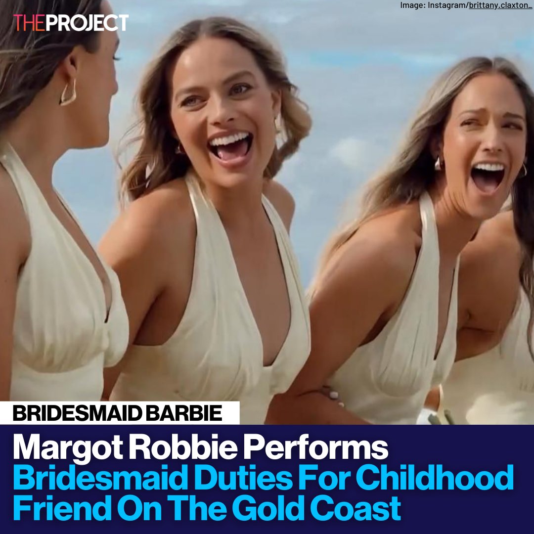 Barbie star Margot Robbie returned home to the Gold Coast last week to perform bridesmaid duties in one of her best friend’s weddings.

READ MORE: brnw.ch/21wJj75