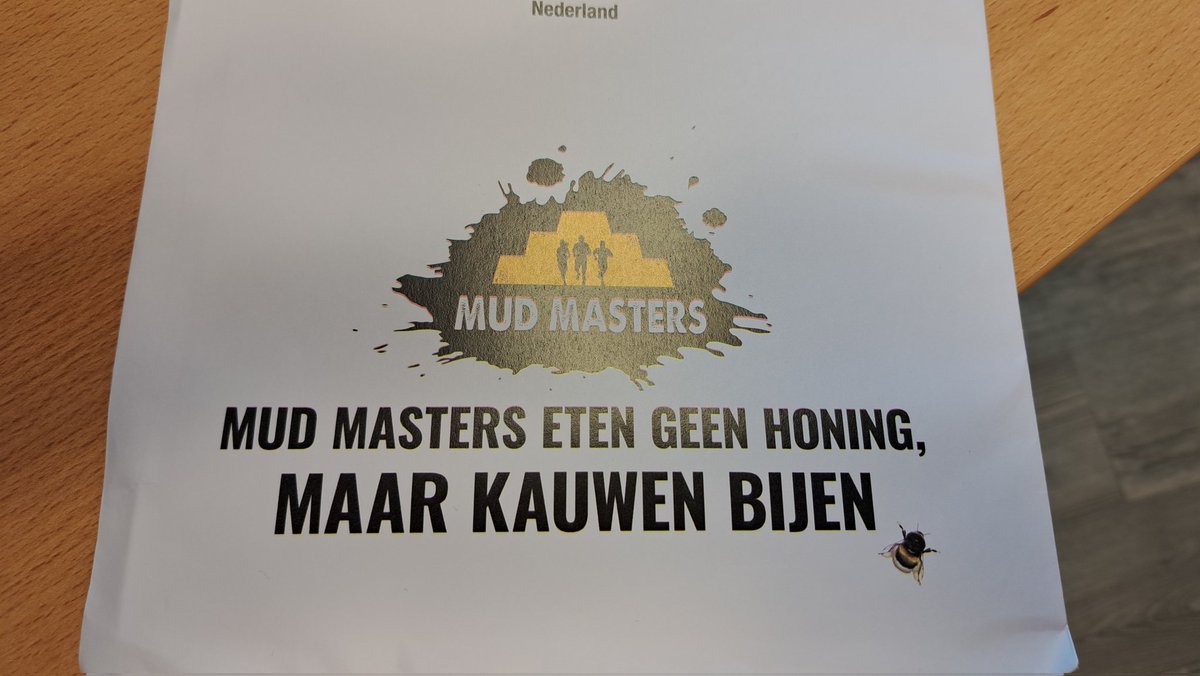 En het gaat al zo slecht met de bijen...

#mudmasters #bijen