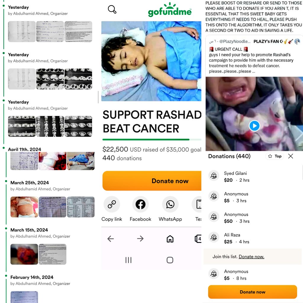 🚨Medical Thread🚨 I've no words to convey my disappointment bc nobody cares about that yemeni baby who is gonna die due to poverty and ignorance from y'all. Rashad needs an urgent surgery scheduled for May 30. The parents are helpless and poor. donate 👇 gofund.me/755c6dab