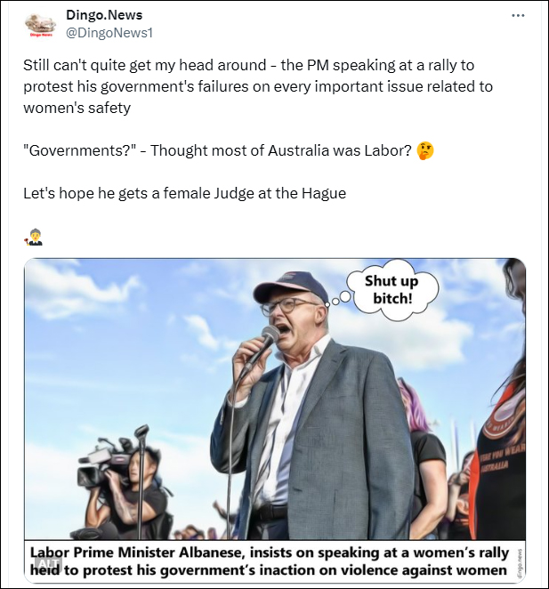 Lot of ugly comments about Sarah Labor Hasbara in action I've been compared to a 'rapist' and called 'grubby' for my cartoon Calls to take it down, from people who support an accused war criminal What to do? Buckle to insults and bullying? Never!