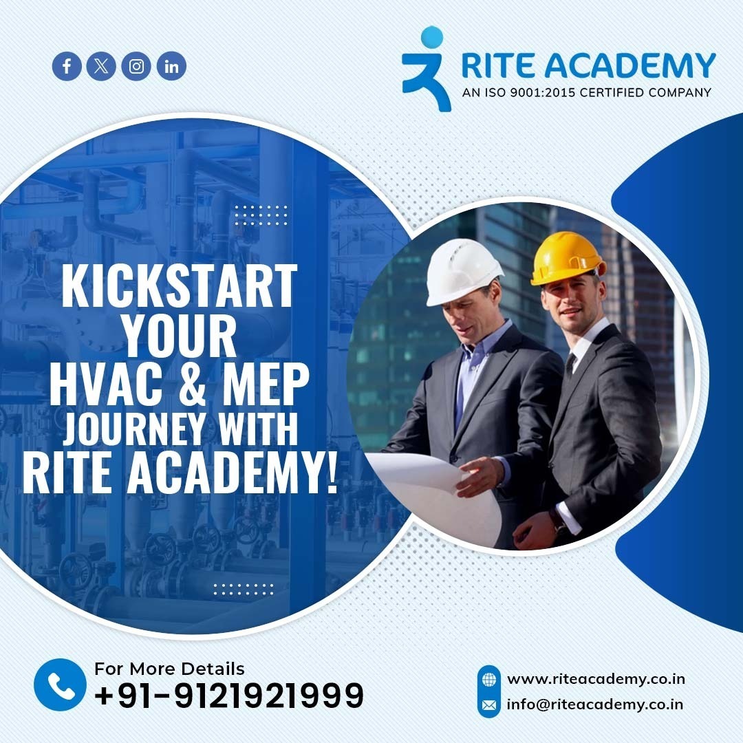 Build a successful career in the HVAC & MEP Industry with the best #academy in #Hyderabad!🔧

At, RITE Academy we offer comprehensive training for HAVC & MEP Courses to get you job-ready. Contact us today!🏗

#mep #mepcourse #riteacademy #meptrainingindia #hvac #hvactechnician