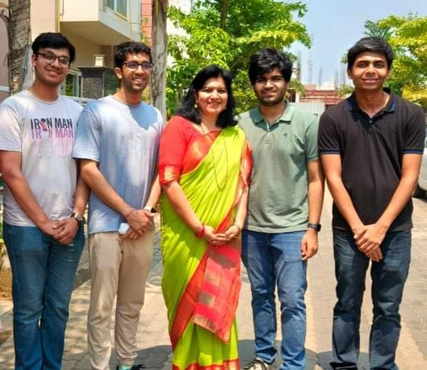 Our son, Shikhar, arrived in Bhubaneswar today with his friends for my Nomination on 2nd May at Collectorate, Khurda. I FEEL STRONG. Thank you, my dear Boys , for being there.