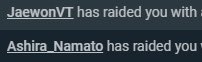 AYO FUCK THE BEARS AND THE WARTHOGS THAT KILLED ME. i can’t have shit in this house 😭 i had fun though!! thank you to @Ashira_Namato and @JaewonVT for the raids!! we sent everyone over to @AiyoChu who’s playing some valo!! please check them all out! 🫶