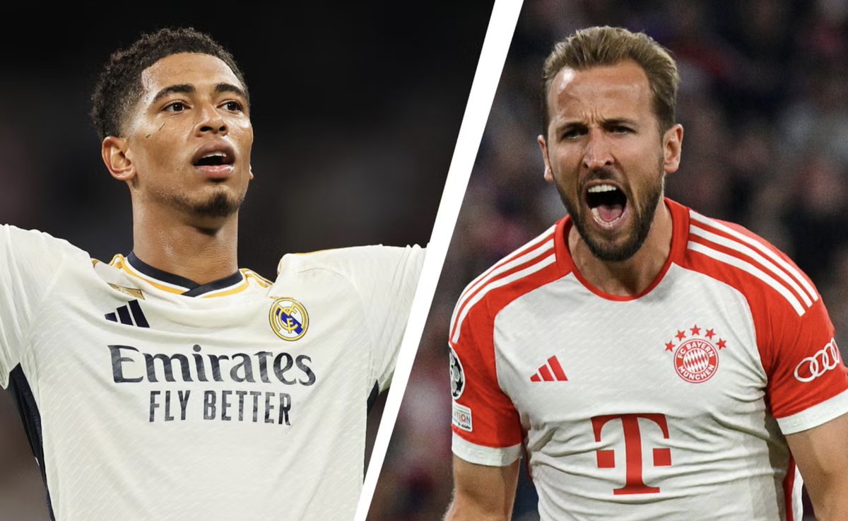 🚨 𝗚𝗜𝗩𝗘𝗔𝗪𝗔𝗬: If Harry Kane or Jude Bellingham scores 𝗙𝗜𝗥𝗦𝗧 in the Champions League tonight, we’ll giveaway a $100 to one follower. 👕💰

Simply 𝗥𝗧 and 𝗙𝗢𝗟𝗟𝗢𝗪 this account to enter. ✅🔁 #UCL