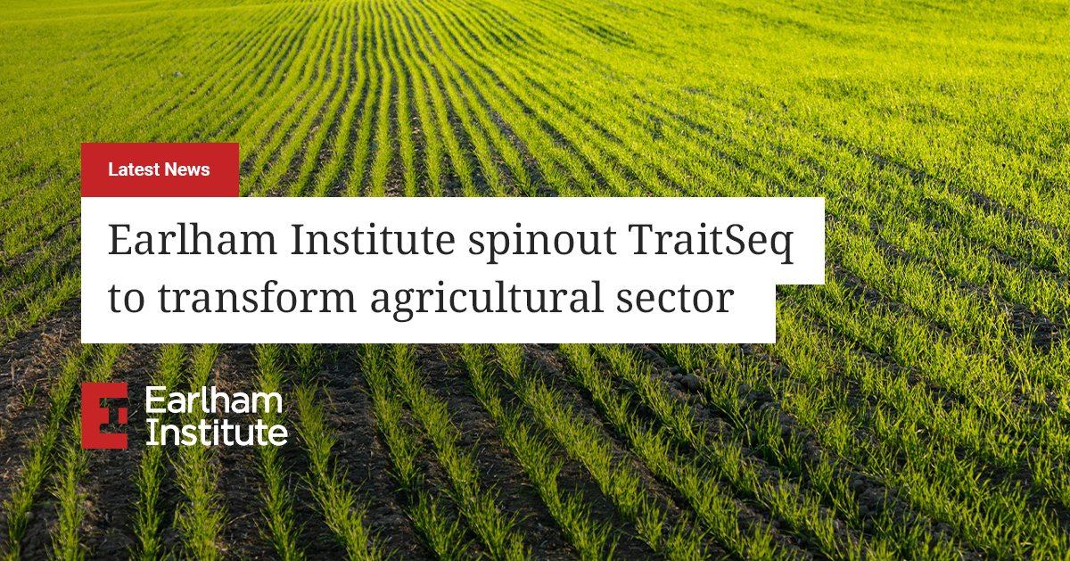 🆕 A new spinout company from the Earlham Institute - @TraitSeq - is set to transform the #agri sector, by combining #AI and transcriptomics expertise to provide accurate and robust RNA-based #biomarkers for complex traits in #agriculture. ➡️ earlham.ac.uk/news/earlham-i…