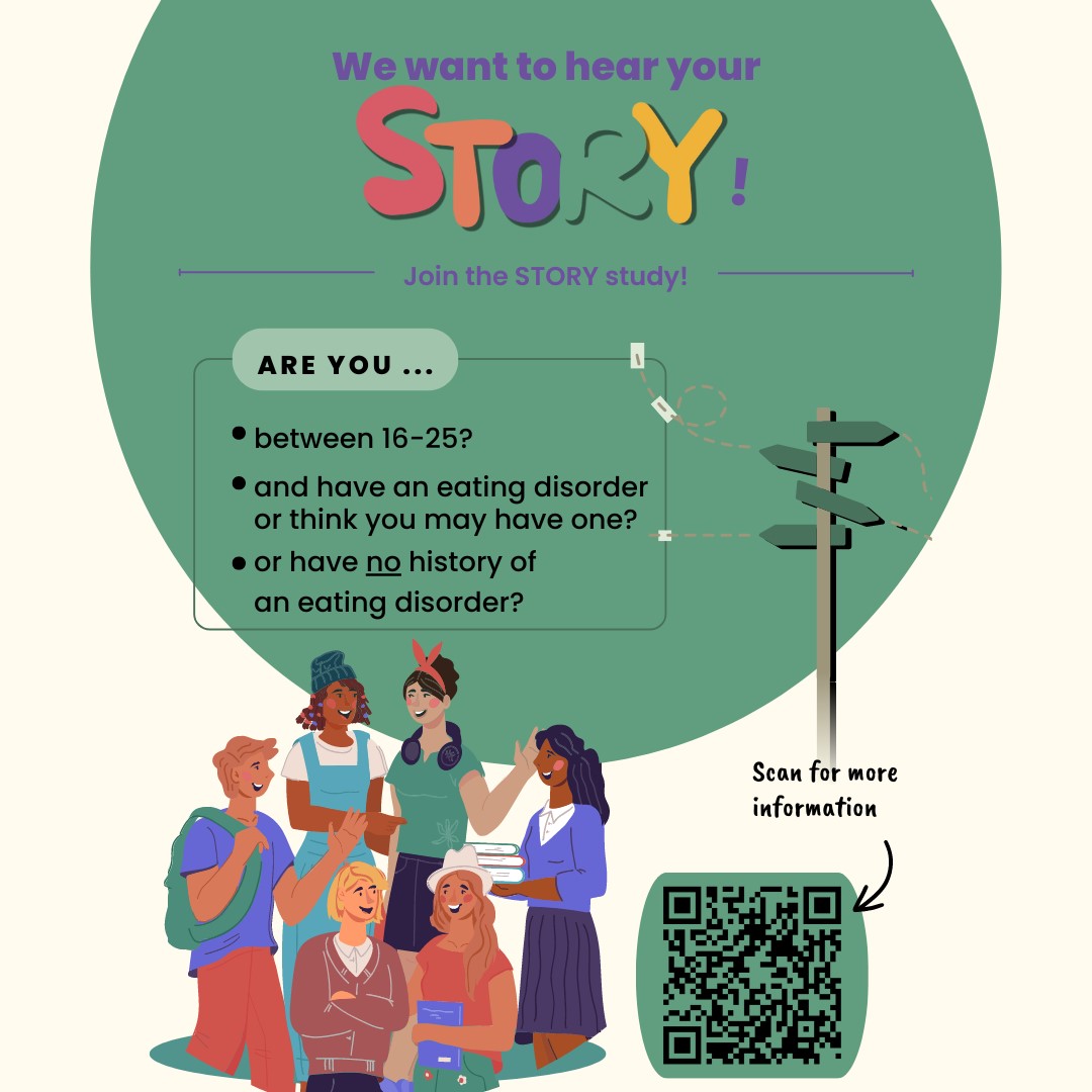 Excited to share we have the STORY study open which explores the diverse experiences of young people with #eatingdisorders via online questionnaires and apps. For further info👇 redcap-phidatalab.brc.iop.kcl.ac.uk/surveys/?s=RJC……
@EDGI_UK
@CRN_WMid
@HWHCT_NHS
@NIHRresearch
@NIHRinvolvement