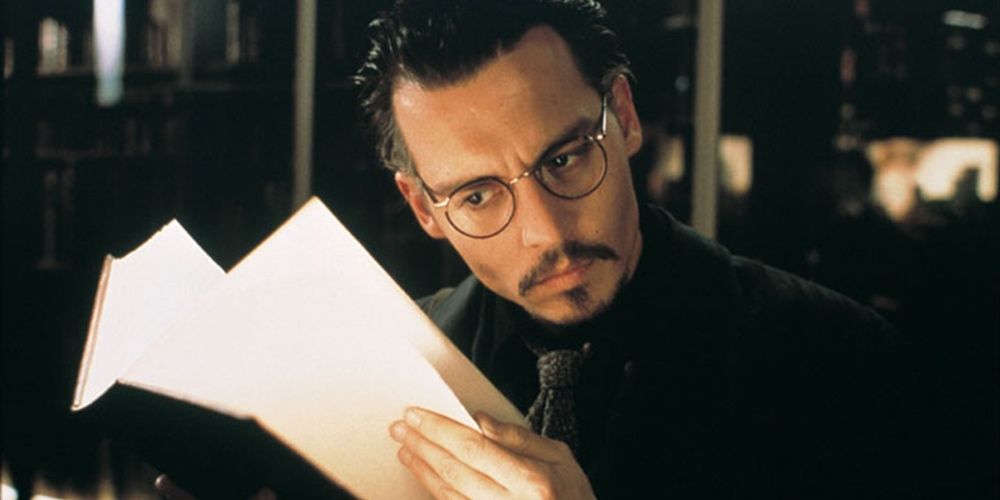 moviesinfocus's tweet photo. Roman Polanski's The Ninth Gate - a satanic travelogue with great atmosphere &amp; locations. Johnny Depp is on good form as a rare book dealer hired to find the devilish tome, The Nine Gates Of The Kingdom Of Shadows. This playful Polanski pic is dark, humorous &amp; worth seeking out. https://t.co/F2TVF2IKq9