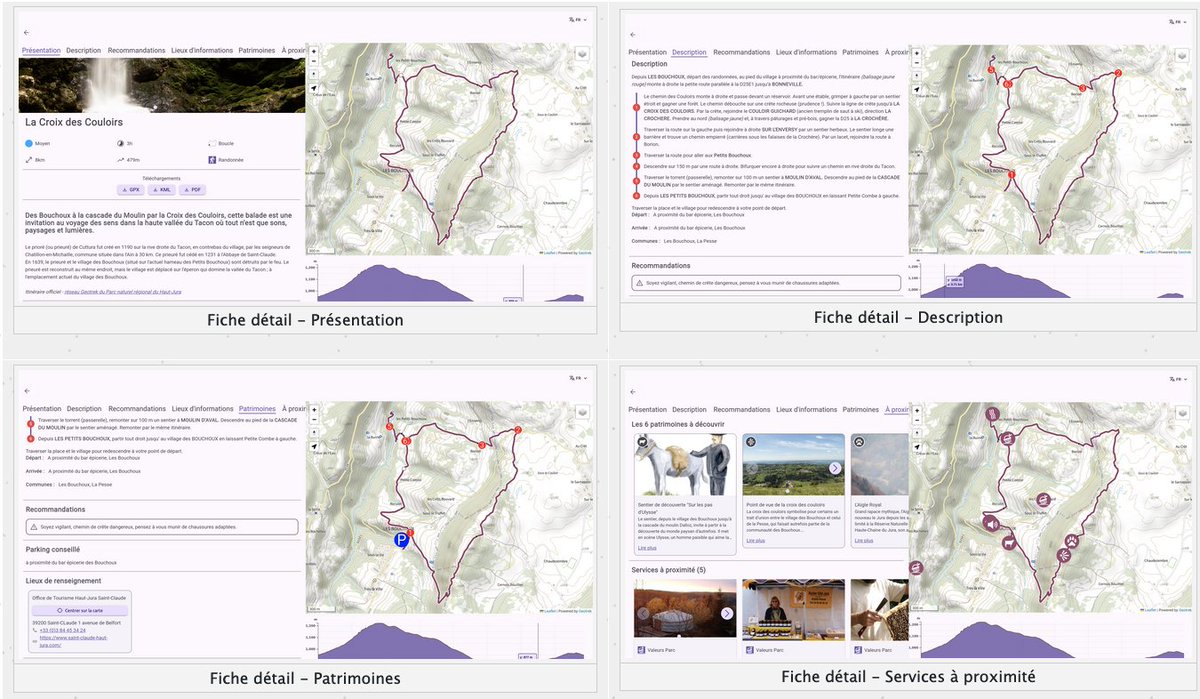 🏔 #Geotrek-Widget dévoile ses nouvelles fonctionnalités makina-corpus.com/logiciel-libre…. Envie de faire évoluer votre site web avec des expériences de randonnée captivantes ? Propulsez votre site vers de nouvelles aventures en 1 clic! @marinefaucher2 @cmonchicourt @GeotrekCom #outdoor