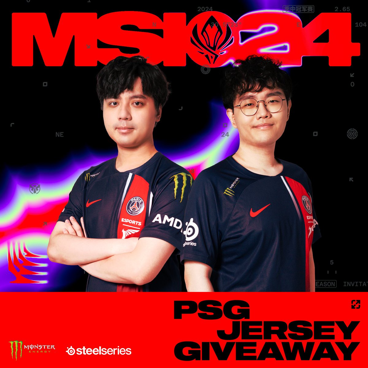 You know what time it is? 🎊#GIVEAWAY TIME!🎊 To celebrate our journey to #MSI2024: 1. Follow us and @PSGeSports 2. Like, RT and Reply 'What is a champion that you pulled off an unexpected play?' (Clips are welcomed) We will draw 1 winner for 1x PSG Jersey (Size L) on May 5!…