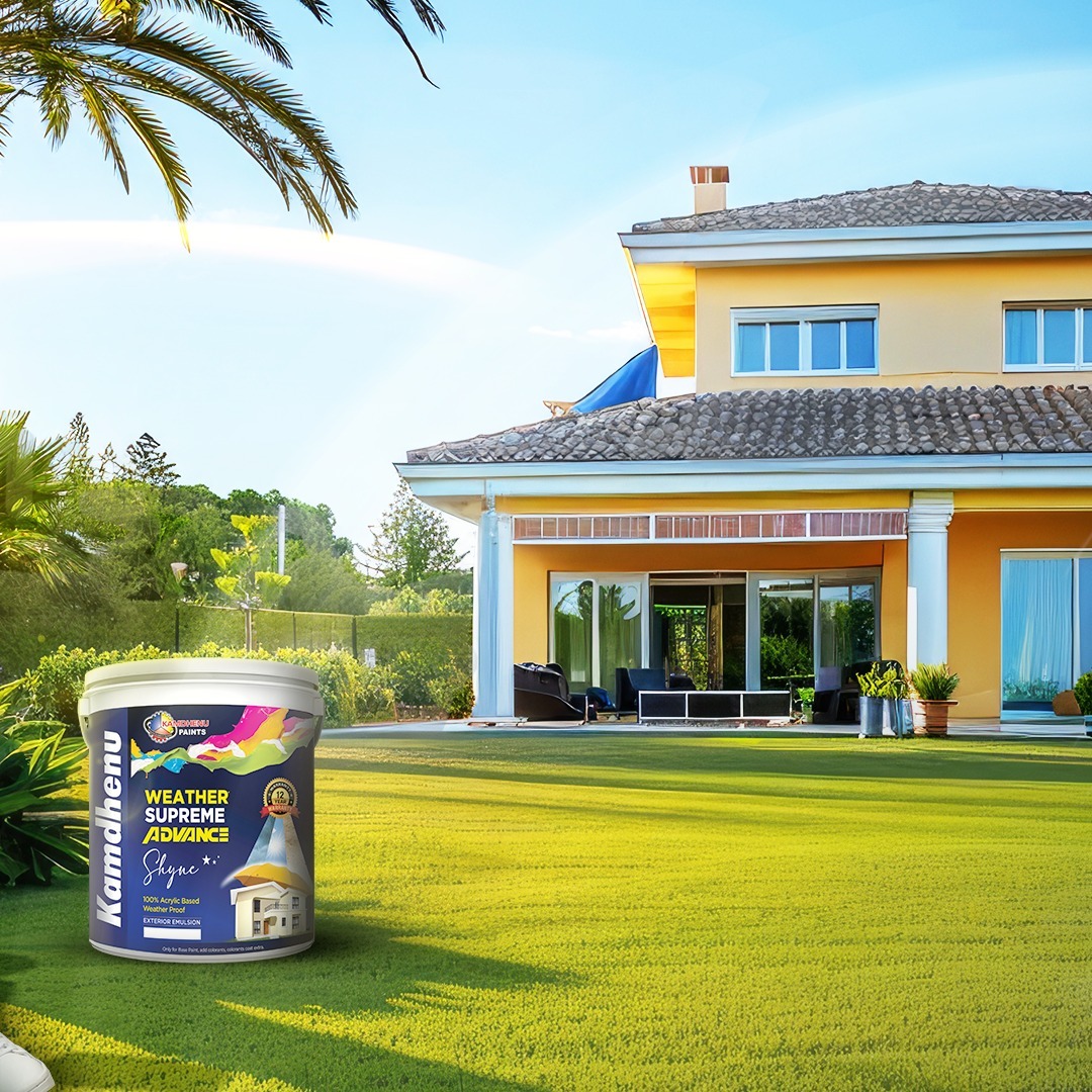 Discover the ideal companion for your exterior walls in any weather with Weather Supreme Advance Shyne. Shield your outdoor surfaces from diverse weather conditions by making the smart choice. 

Shop Now! 
Link in bio!

#KamdhenuPaints #WallPaint #Beautiful #WallColor #Elegance