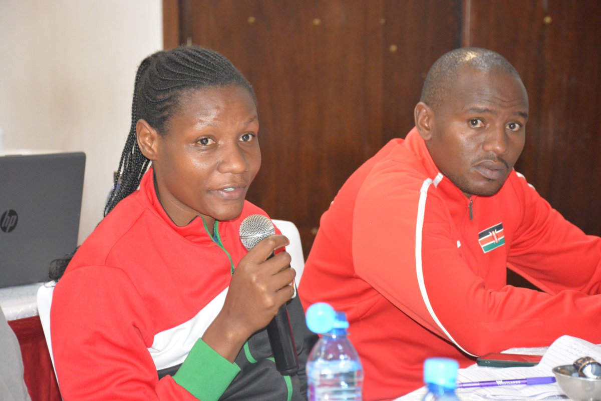 DAY 2 of the sustainability training workshop for @OlympicsKe. Hearing presentations from @MeteoKenya on Climate Risks and implications for sports and an informative session with the Chief Medical Officer of NOC-K on interventions towards athletes' well-being off and on track