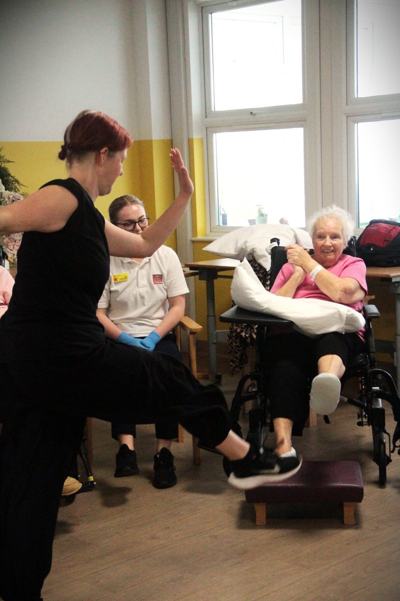 Another great session at Llandough as part of our Move 2 Health programme where between Sept- July we will have lead just under 500 movement sessions .Sessions are run in partnership with @CavuhbArts and funded by @Arts_Wales_ Arts, Health and Wellbeing lottery.