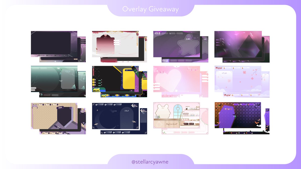 I am back with another giveaway!
✨STATIC OVERLAY GIVEAWAY✨   

To enter:  
1) Follow me (New followers are welcomed!) 
2) Retweet this post            

Ends on 10th May 2024, 6PM (+8GMT)  
Best of luck qtps! <3

#Vtuber #ENVtuber #VTuberUprising #TwitchStreamers #Twitch