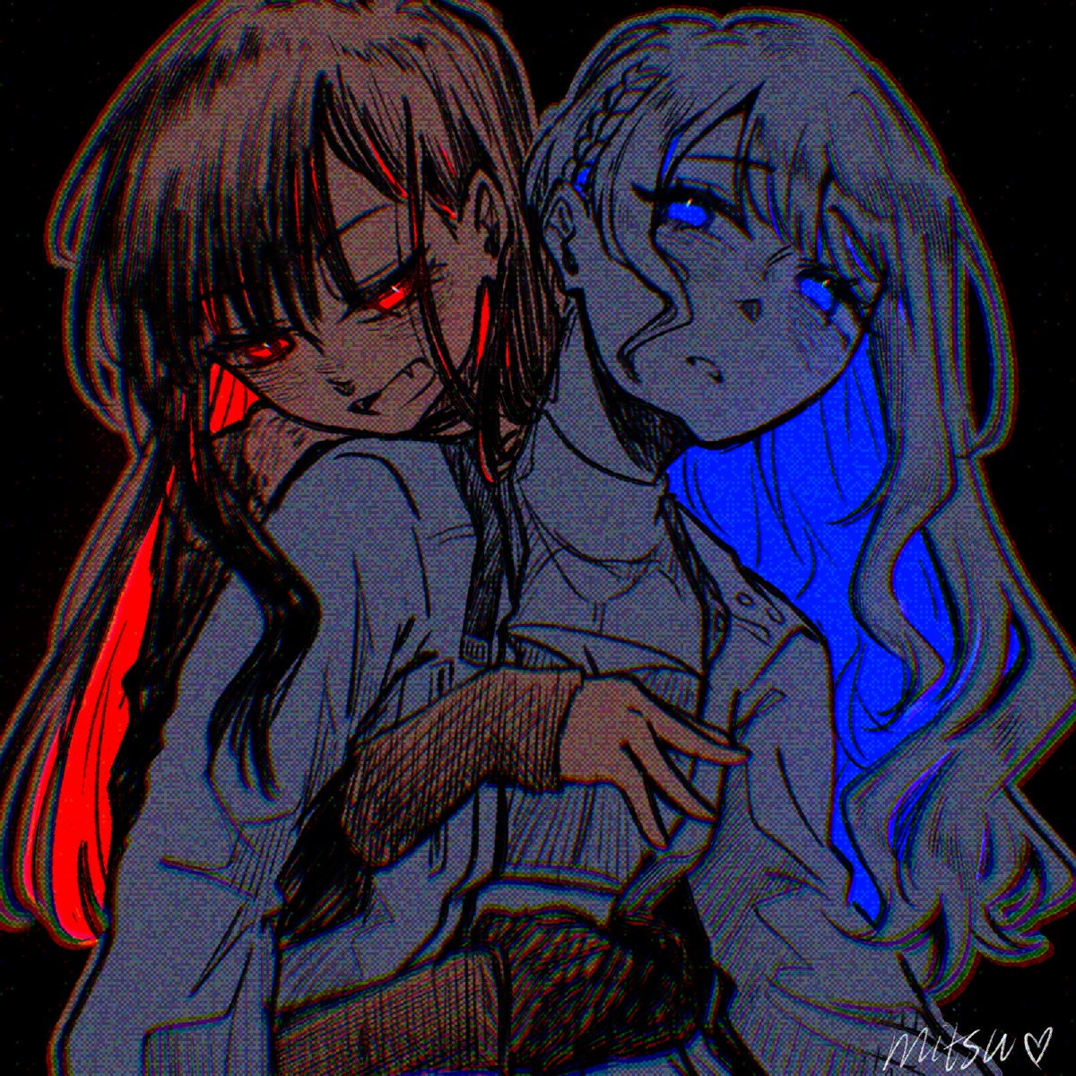 nyafurawr's tweet photo. the yuri demons
#prsk_FA  #杏こは #anhane https://t.co/kZJXZer8w8