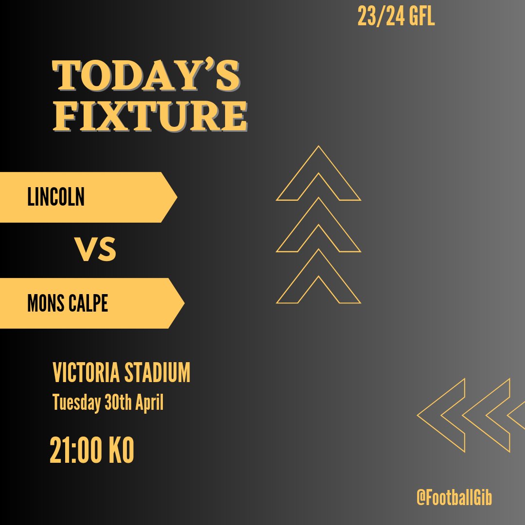 In the #GFL tonight, @LincolnRedImps will aim to use their game in hand to go back on top of the league, when they face @MonsCalpeSC at 9pm. #Gibraltar