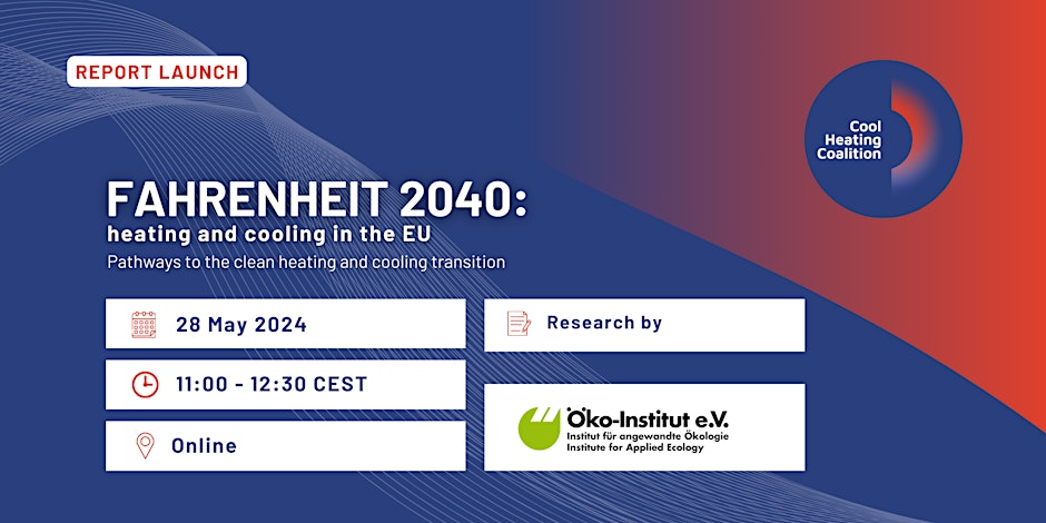 It is time for a #CoolHeatingRevolution across Europe✊ @CoolHeatingCo will be hosting their first webinar on policy options for heating and cooling decarbonisation by 2040 #HeatHomesNotPlanet Register to join below👇 shorturl.at/uwBC8