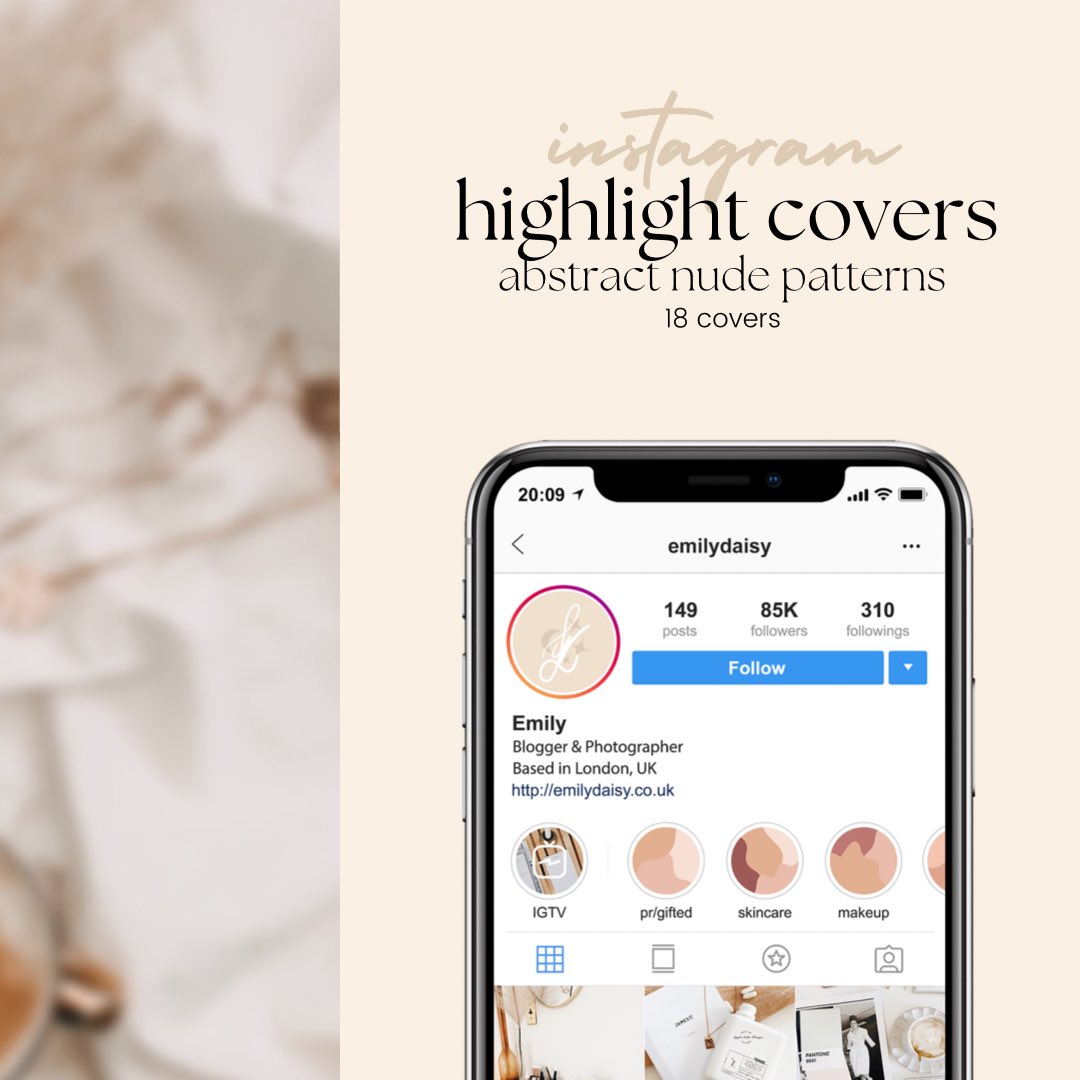 AD • Are you looking for simple covers to use on your Instagram highlights? ✨

Check out my abstract nude covers which are perfect if you want to give your feed an elegant look ⭐️

👉🏼 gumroad.com/l/TExdH

@BloggersHut #BloggersHutRT #bloggerstribe @LovingBlogs