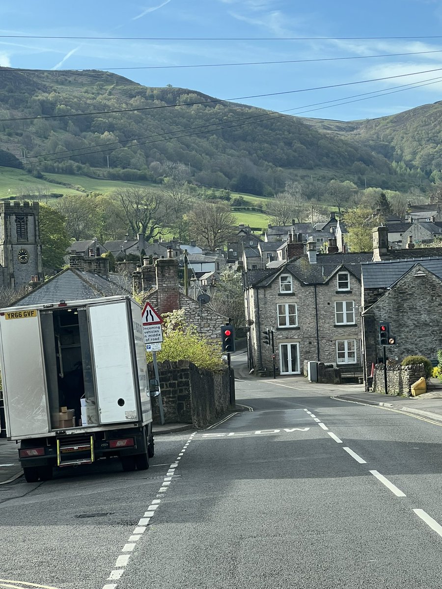 Current view, delivering in the Hope Valley, Bradwell, Castleton, Hathersage….love it out here!