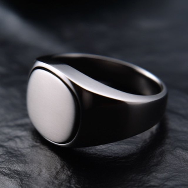 Redefining elegance with our modern take on the classic signet ring. #ElegantAccessories