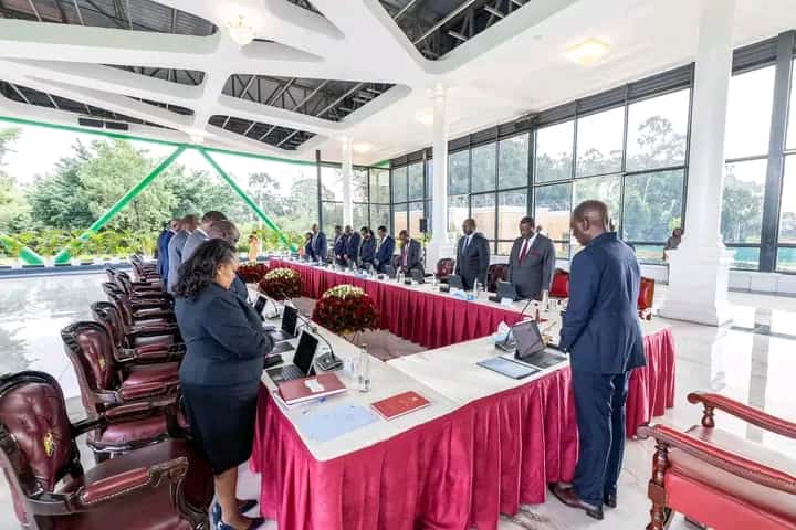 Cabinet Meeting at Statehouse, Nairobi. The government seeks to come up with additional measures that will help in alleviating the effects of enhanced rains that have been witnessed in the country.