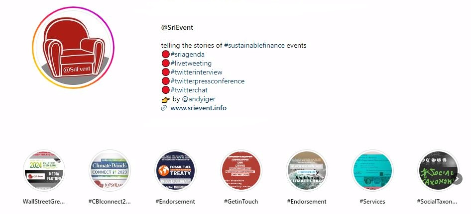 Follow #SriAgenda by @SriEvent also on #Instagram ➡ instagram.com/srievent/ 

#sustainablefinance #sri #esg #greenfinance #climatefinance #climateemergency #faithbasedinvesting #ethicalinvesting #responsibleinvestment @SriEvent_It