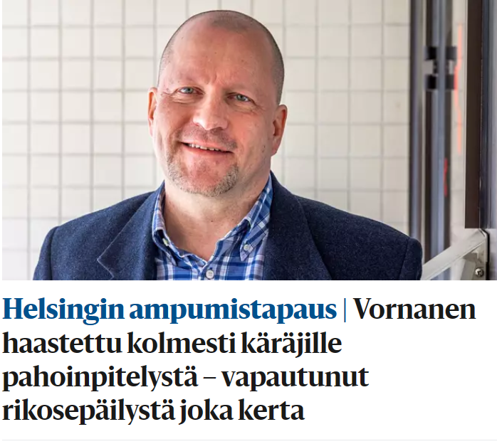 Olisiko sittenkin väkivaltainen luonne?
Miten näitä just persuihin siunaantuu?

#Persut #Vornanen #vihapuhe #väkivalta #äärioikeisto