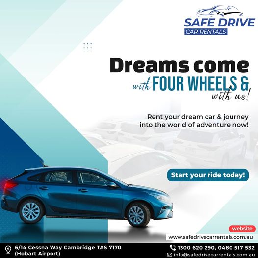 #SafeDriveCarRentals #DreamDrive #journeytogether #CarLovers #LuxuryCars #trendy #ridesafe #rentalcars #carrentals #airportrides #flatrateairportrides #rentacar #car #rental #cars #carrental #travel #safedrivecarrentals #flatratecabservice #hobart #australia