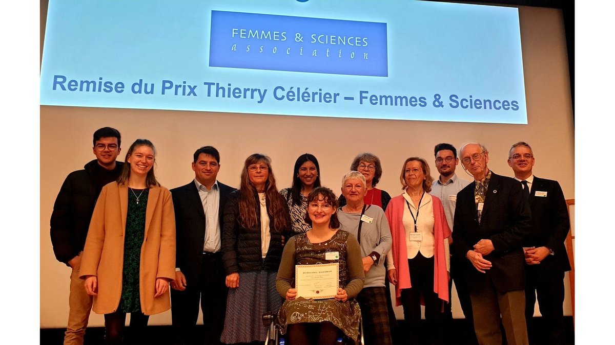 L’appel à candidature pour le Prix Thierry Célérier- Femmes &amp; Sciences, pour l’encouragement des jeunes femmes de talent en situation de handicap, est ouvert jusqu'au 30 juin 2024.

Infos et candidatures :
femmesetsciences.fr/prix-tc-fets