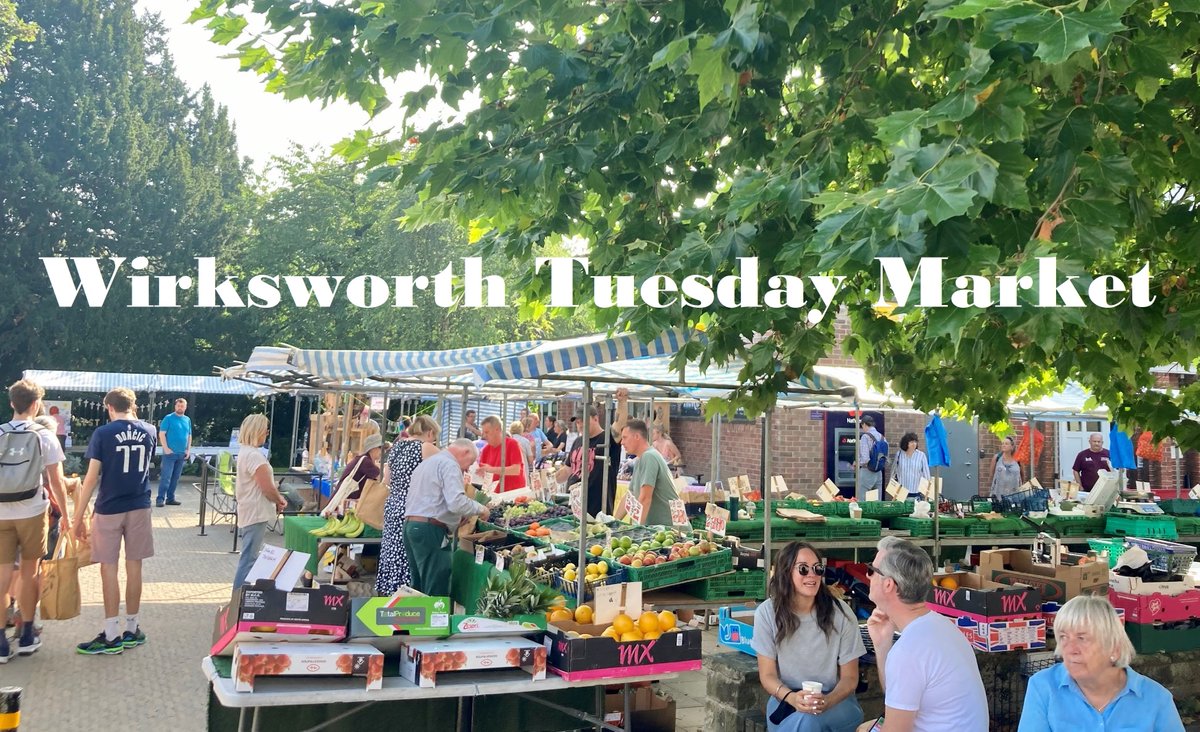 Visit #Wirksworth for Tuesday Market day and find the best produce in the Dales!
Stalls today include:
Fruit & veg
Fish
Plants
Candles
Bread
Curry
Meat & pies
Cards & gifts
Jewellery
Books 
Goats cheese, goat meat & fresh crêpes
Natwest Mobile Bank is expected 10-11.15am