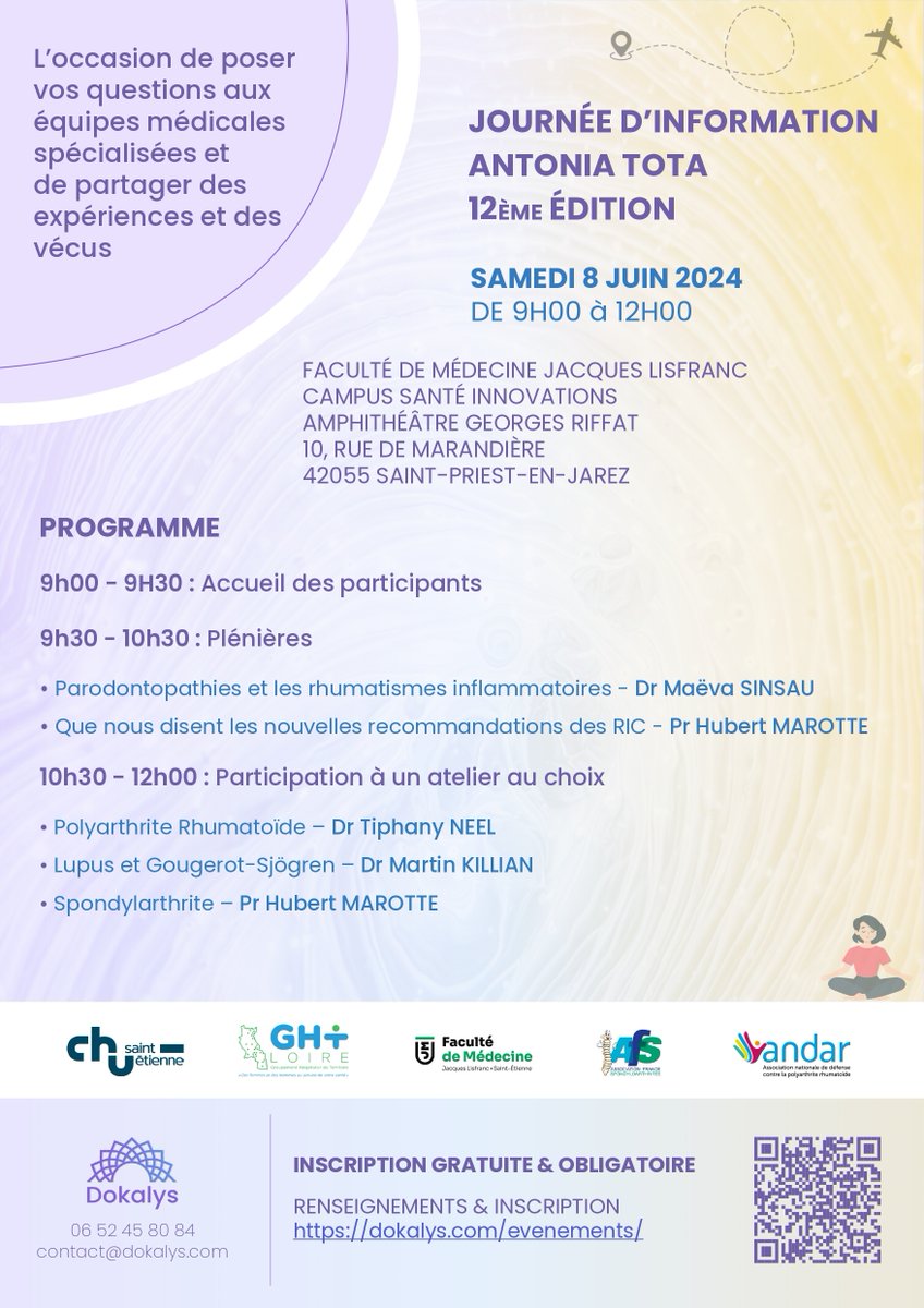 [Journée d'information Antonio Tota] La 12ème édition de la journée d'information Antonio Tota se tiendra 8 juin de 9h00 à 12h00. 👉 Consultez le programme de la journée