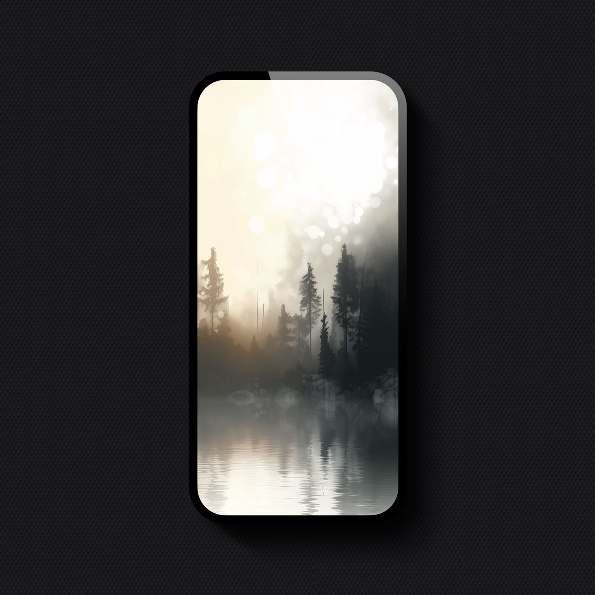 Wispy and dreamy landscape reflected in a lake. #M #Mockup #iOS App: apple.co/3Q5ajT9