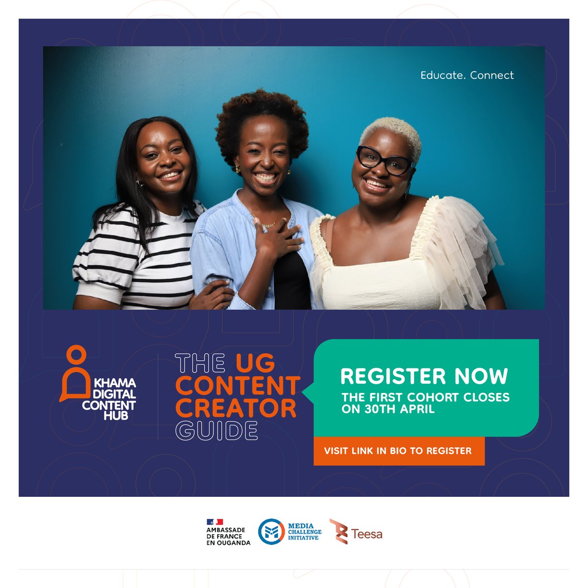 Stop wasting time and money creating digital content without a strategy. Tomorrow, one of our #ContentCatalyst23 creators @fionakemi_ and her team at Khama Digital are going live with the first cohort of their #UGContentCreatorGuide!