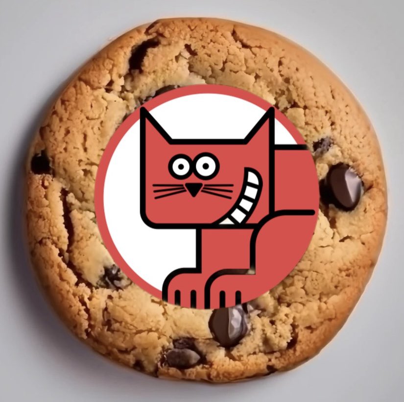 GM A very important reminder: Today is National Oatmeal Cookie Day Don’t forget to have an Oatheavy Breakfast 🟥😼✨✨ #sqrcat #oatmeal