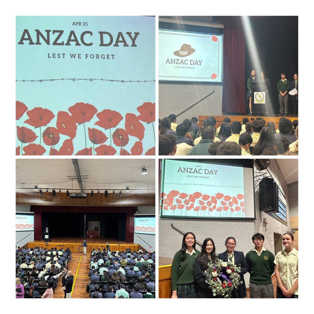 A powerful and moving Anzac Day Ceremony led by student leaders as students returned for Term Two. Lest We Forget.