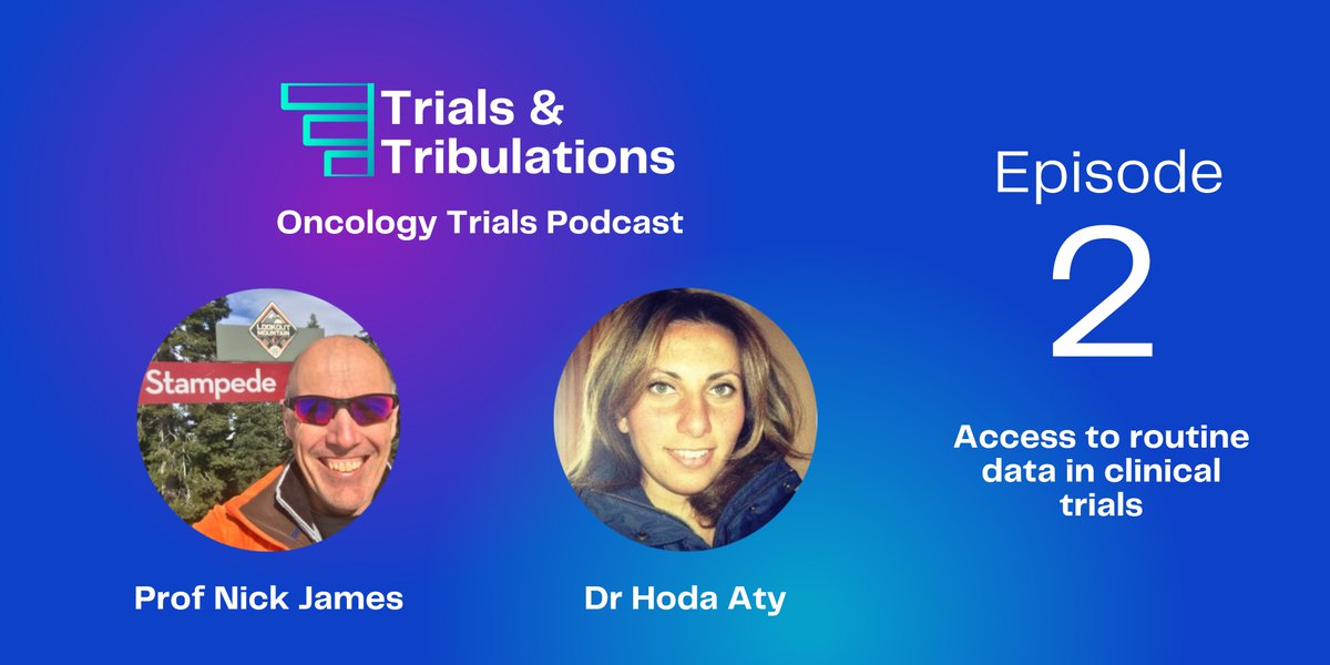 🎧 Tune in to Episode 2 of 'Trials & Tribulations” Podcast 🎙️! We discuss challenges facing clinical trials in accessing routinely collected data! @ICR_London @royalmarsdenNHS @MRCCTU @Prof_Nick_James @Hoda_Aty podcasters.spotify.com/pod/show/trial…