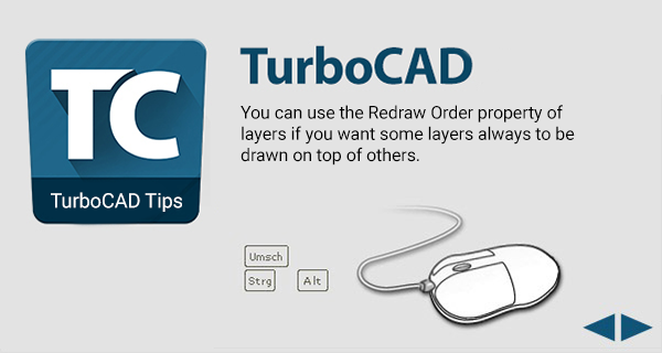 TurboCAD Tip of the Day: You can use the Redraw Order property of layers if you want some layers always to be drawn on top of others.

ℹ️ turbocad.co.za ℹ️

#TurboCAD #TurboCADTips #TurboCADTutorials