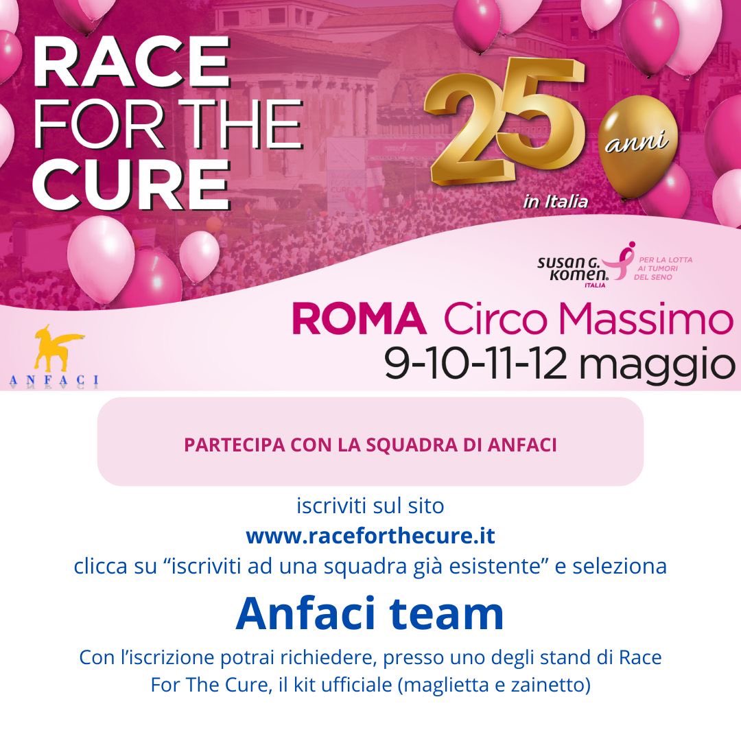 Iscriversi a #RaceForTheCure con la squadra #Anfaci é un piccolo gesto che può fare la differenza nella lotta ai tumori al seno organizzato da @komenitalia 🏃‍♀️‍➡️🏃🏻‍➡️Unisciti alla squadra “Anfaci team” per la corsa del 12 maggio a Roma 👇🏻

raceforthecure.it/race/iscrizion…