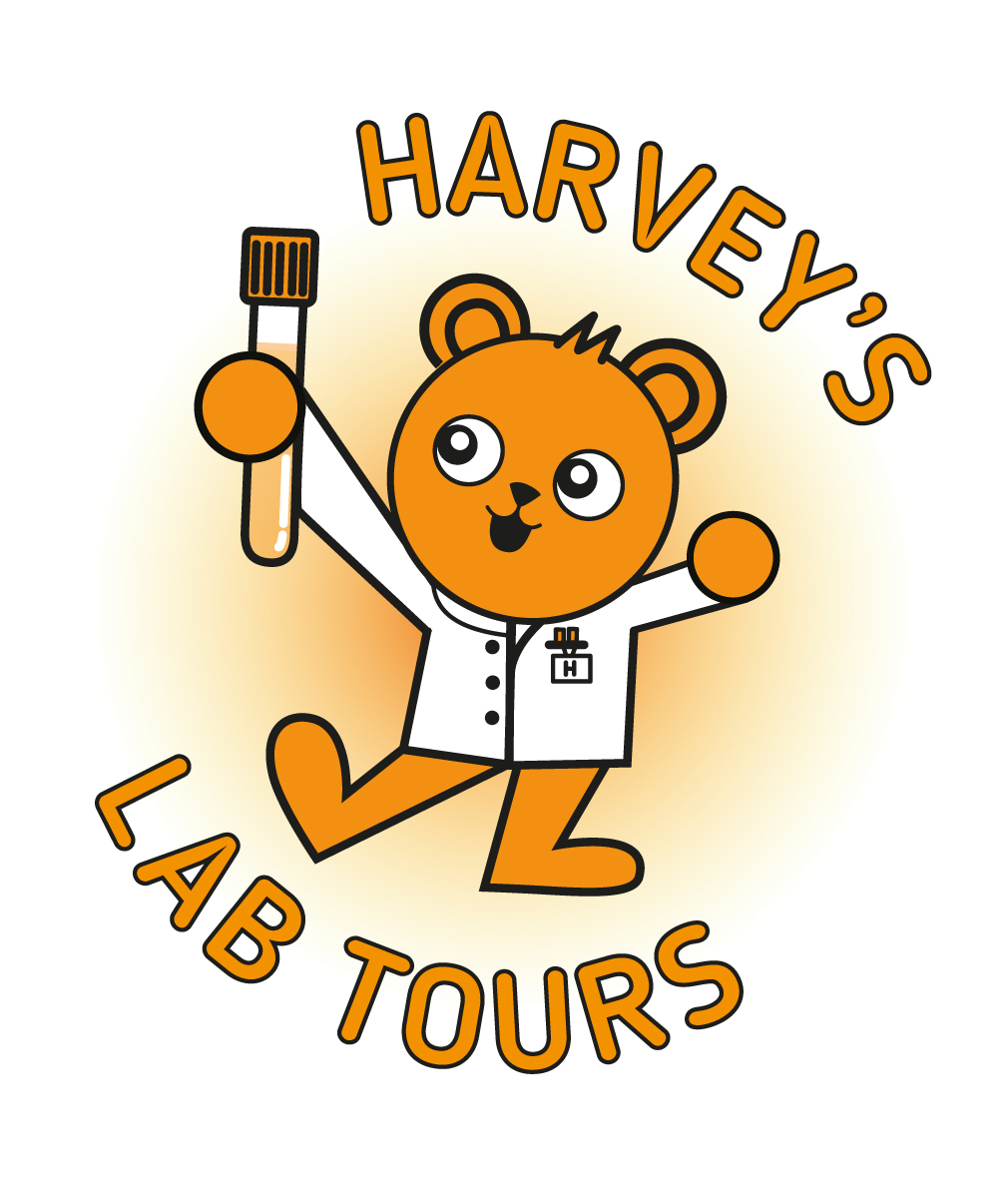 Harvey's Lab Tours - The new name for Harvey's Gang, to reflect our ongoing commitment to educating and inspiring young patients through interactive lab tours.   The new name and logo more accurately represents our core activity and focus for the children and families we serve.