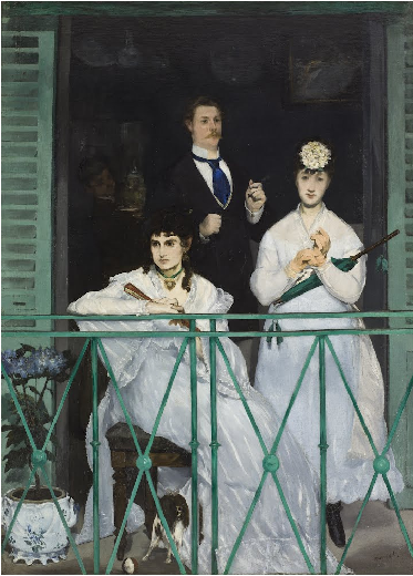 🖼️Il balcone (Le balcon) è un dipinto del pittore francese #EdouardManet scomparso il 30 aprile 1883, datato 1868. Si trova al museo d'Orsay di Parigi.