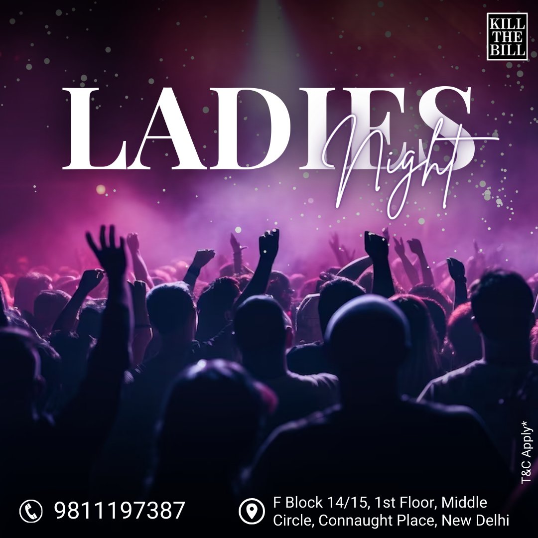 When the girls come together, magic happens! ✨👯‍♀️ Get ready for an unforgettable night at the club!

📞 098111 97387
Call Us For Reservations 📷

#KillTheBill #cp #delhi #ladiesnightout #girlsnight #girlsjustwannahavefun #ladiesnightlife #girlsnighting #ladies