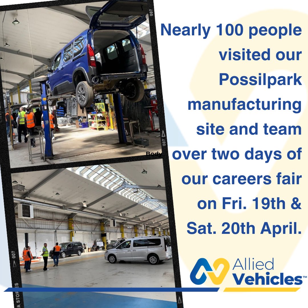 It was fun at our careers fair as almost 100 people came to see what it would be like to be a vehicle assembler at Allied. You can see all of our open roles at - ow.ly/fVWX50RrB0A ow.ly/1wQu50RrB0x Come join the #AlliedFamily #WeMovePeople