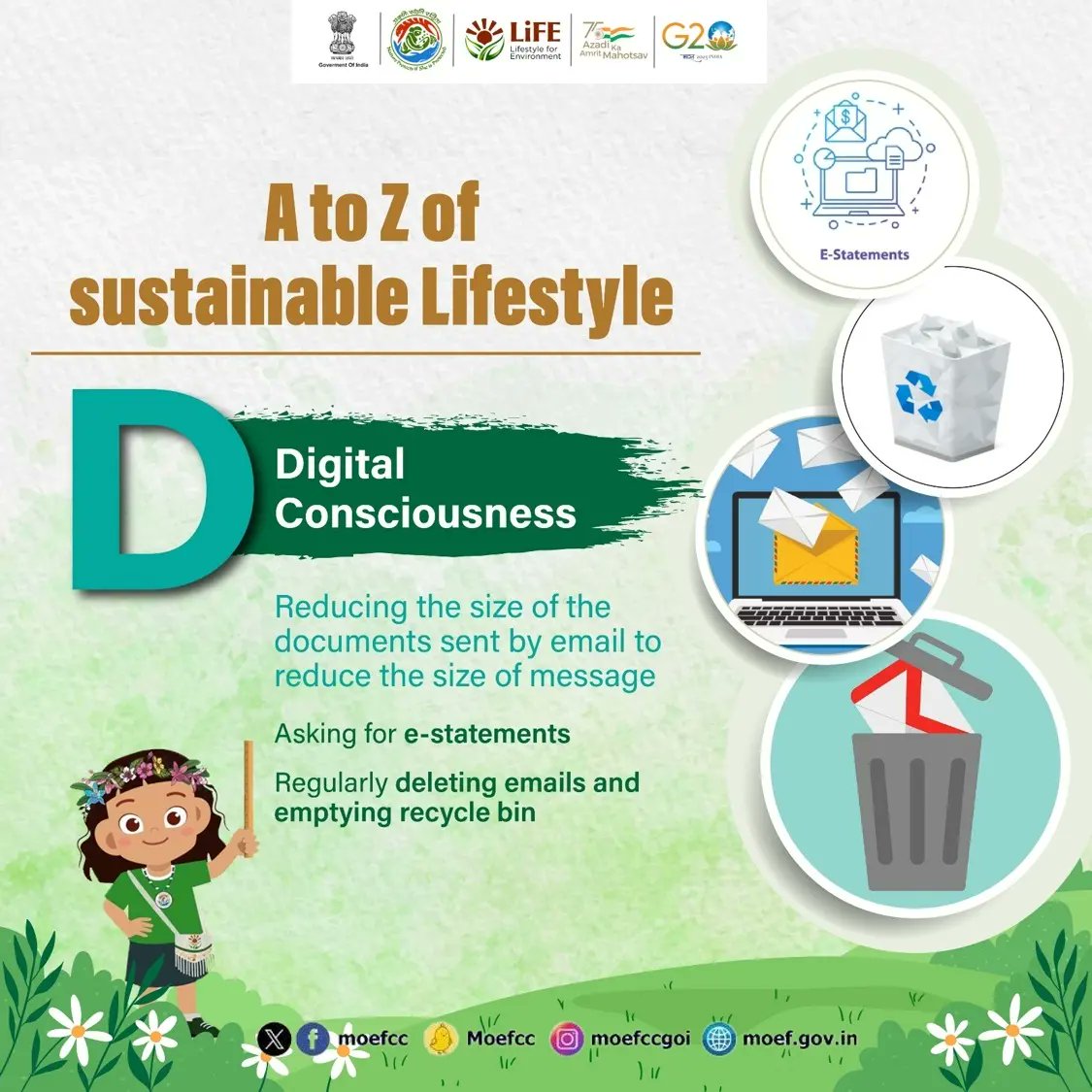 A-Z for Sustainable Lifestyle ! @moefcc @EIACPIndia @byadavbjp @AshwiniKChoubey #ChooseLiFE #MissionLiFE #ProPlanetPeople @EnvironmentPib