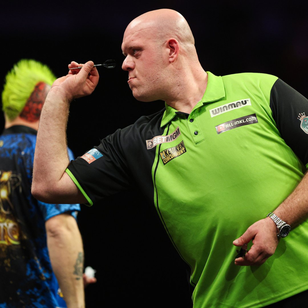 🎯| Michael van Gerwen included a checkout rate of 46.15% against Peter Wright on Night 13 in Liverpool. The Green Machine missed 7 darts at double in an impressive display on the outer ring for the 7 Time Premier League winner.