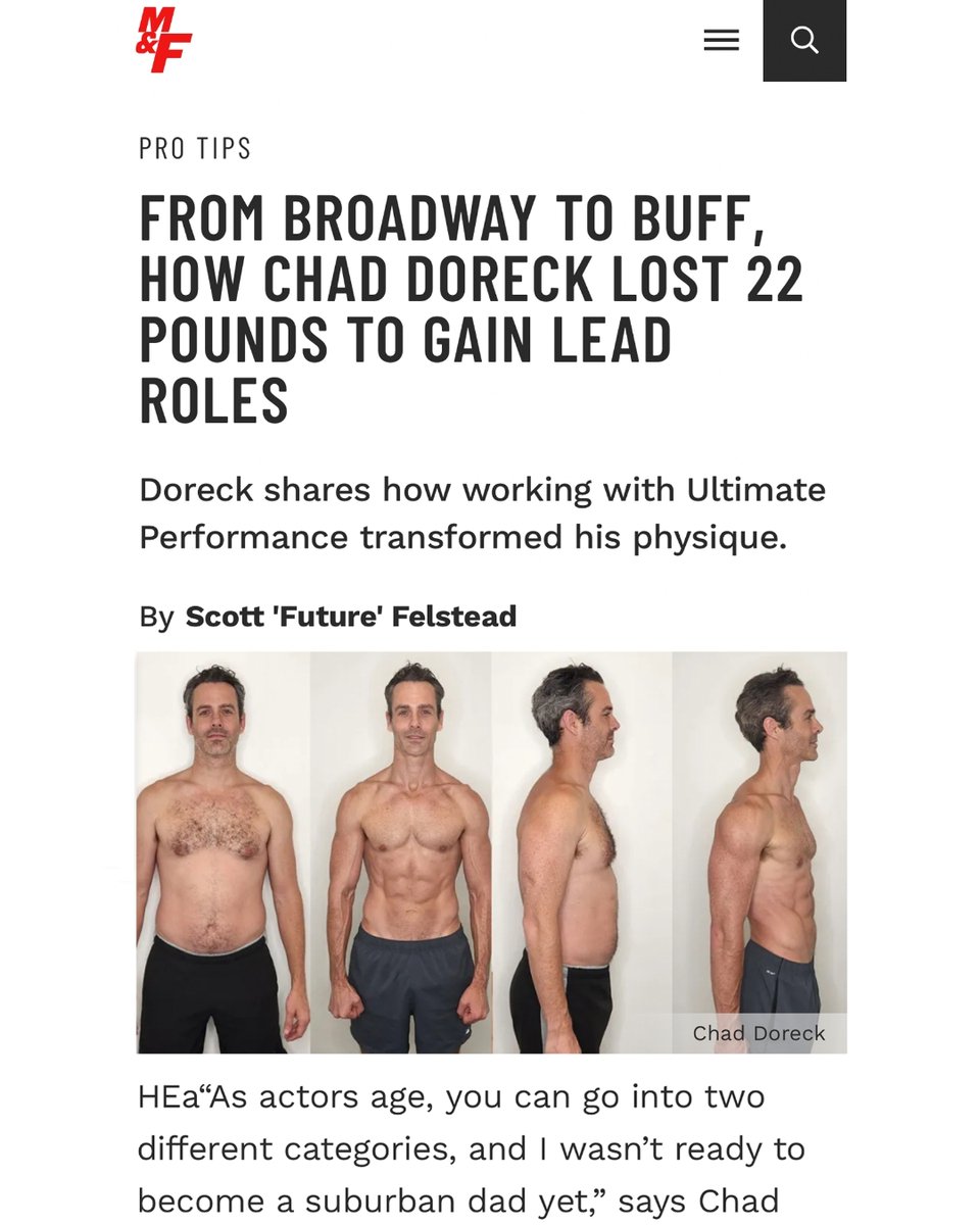 LA client and actor Chad featured in Muscle and Fitness sharing how he transformed his physique to help land him lead roles!⁣ Read the article here: bit.ly/3xULWS6