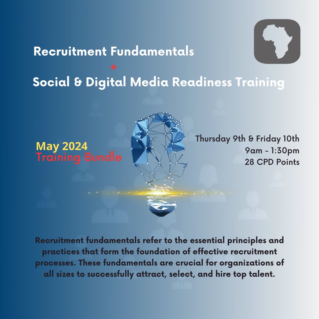 Here is your chance to get it right and as a bonus you will be assigned to the Social and Digital Media Readiness Training after completing the Recruitment Fundamentals course. Register now - lmek.co.za/ly/RecFunSocDig #Apso #recruitmentfundamentals #SocialMedia