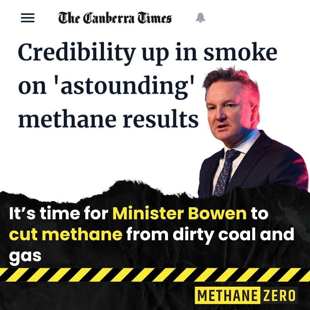 Australia's methane emissions may be double what's reported, fueling the climate crisis. @Bowenchris it's time for action. Join us in demanding Zero Methane from Coal and Gas. Learn more about our campaign here: healthyfutures.net.au/methane_zero #ClimateAction #MethaneEmissions